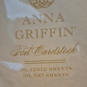 Anna Griffin Silver Foil Cardstock Sheets 2 Packs, New